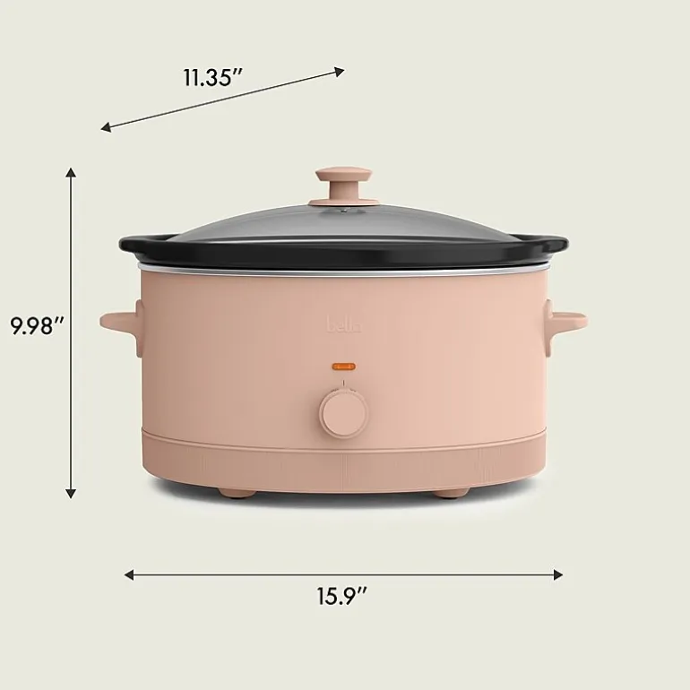 bella 6Qt Manual Slow Cooker, Fits-anywhere™ kitchenware
