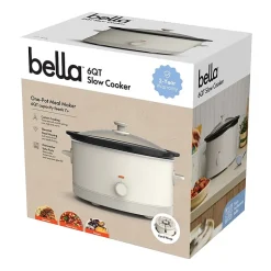 bella 6Qt Manual Slow Cooker, Fits-anywhere™ kitchenware