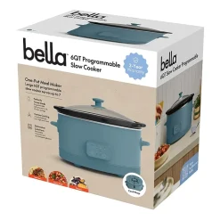 bella 6qt Programmable Slow Cooker, Fits-anywhere™ kitchenware