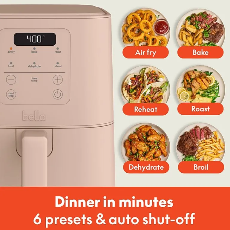 bella 4qt Slim Air Fryer, Fits-anywhere™ kitchenware