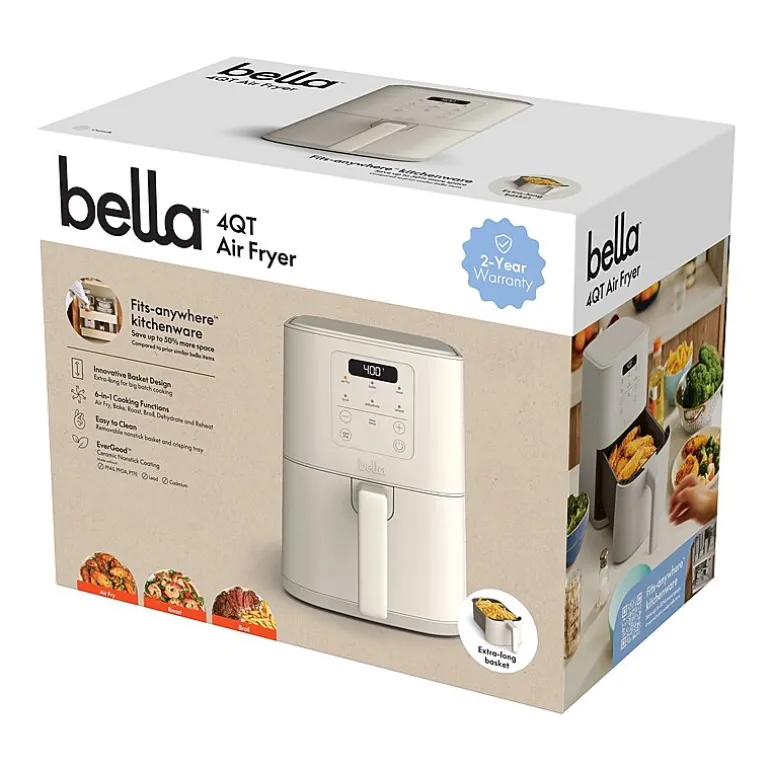 bella 4qt Slim Air Fryer, Fits-anywhere™ kitchenware