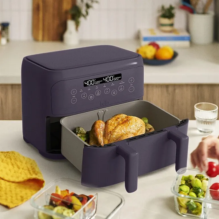 bella 4Qt Trizone Air Fryer, Fits-anywhere™ kitchenware
