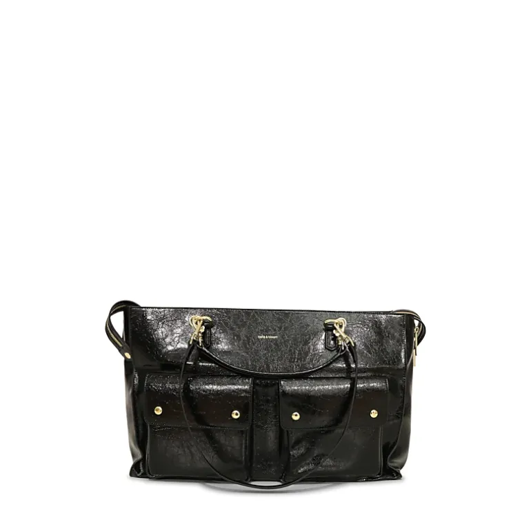 Belle & Bloom Womens Reflections Leather Shoulder Bag
