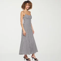 belle vie Womens Midi Scoop Neck Sleeveless Maxi Dress