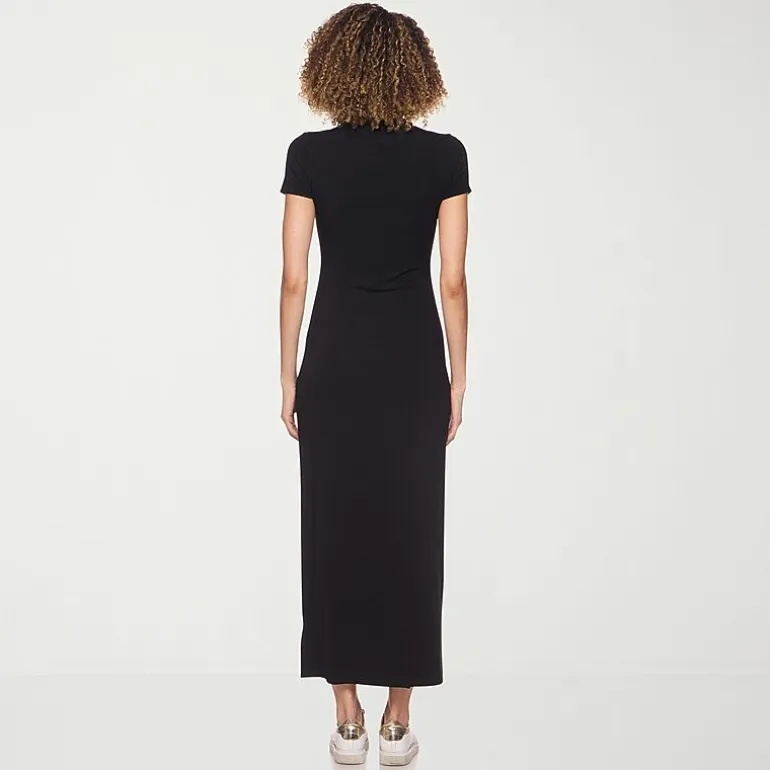 belle vie Womens Short Sleeve Shirt Dress