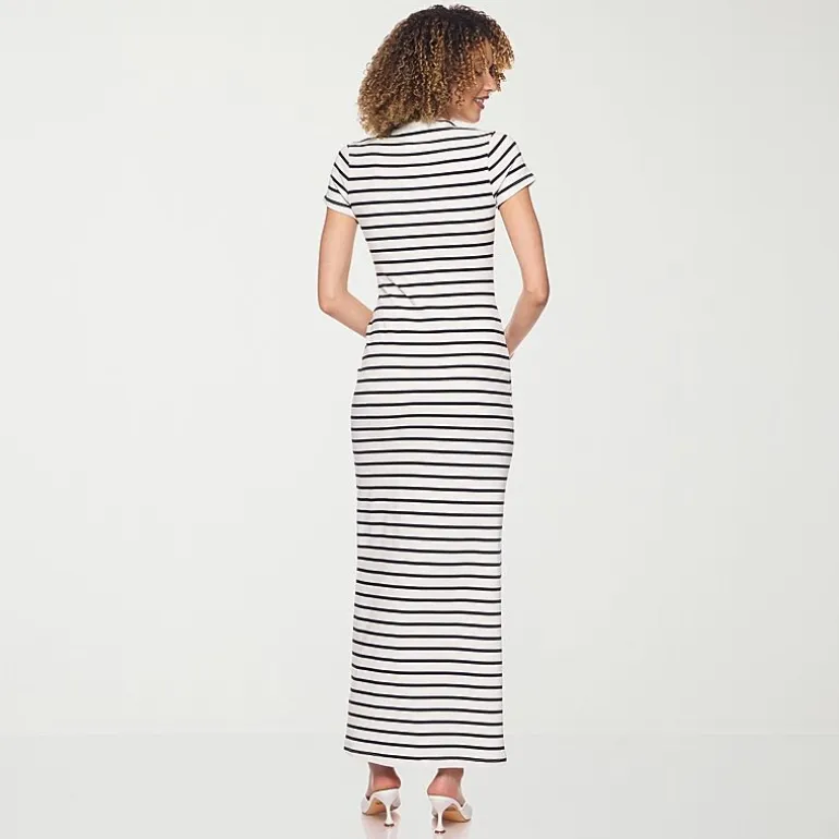 belle vie Womens Short Sleeve Shirt Dress