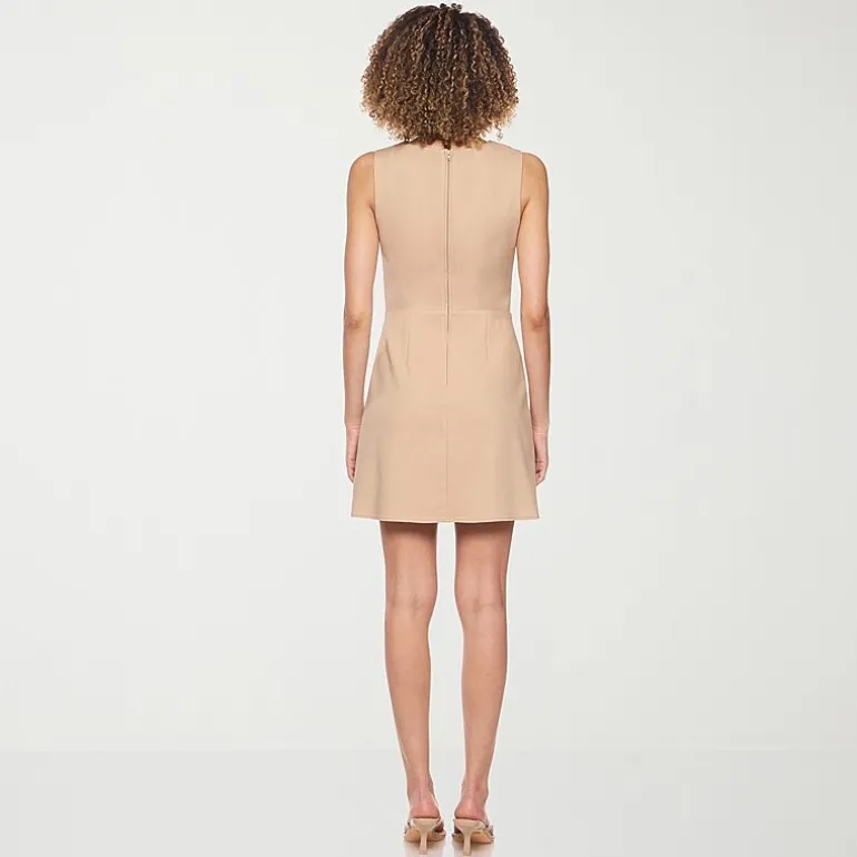 belle vie Womens Sleeveless Wrap Dress
