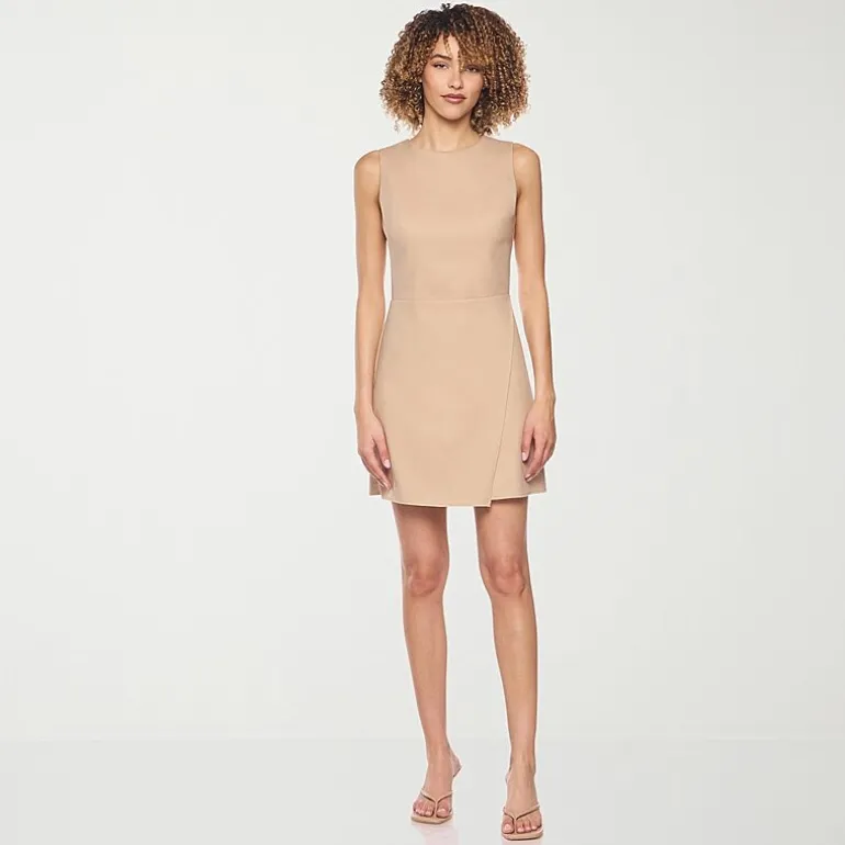 belle vie Womens Sleeveless Wrap Dress