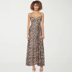 belle vie Womens V Neck Sleeveless Maxi Dress