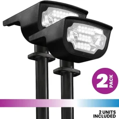 Bell + Howell Bionic Color Burst Solar Powered Landscape Lighting - Set of 2
