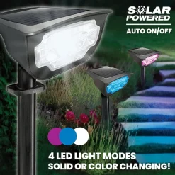 Bell + Howell Bionic Color Burst Solar Powered Landscape Lighting - Set of 2