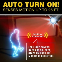 Bell + Howell Bionic Spotlight Solar Powered Motion Activated Outdoor Spotlight Night Light