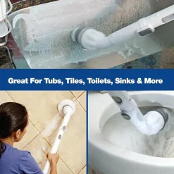 Bell + Howell Scrubtastic Rechargeable Multi Purpose Extendable Power Scrubber