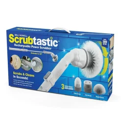 Bell + Howell Scrubtastic Rechargeable Multi Purpose Extendable Power Scrubber