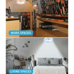 Bell + Howell Socket Air Infoor White With Remote Control And Rgb Colors Ceiling Fan
