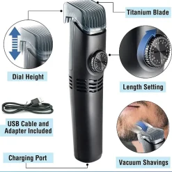 Bell + Howell Vacutrim Rechargeable Hair Trimmer