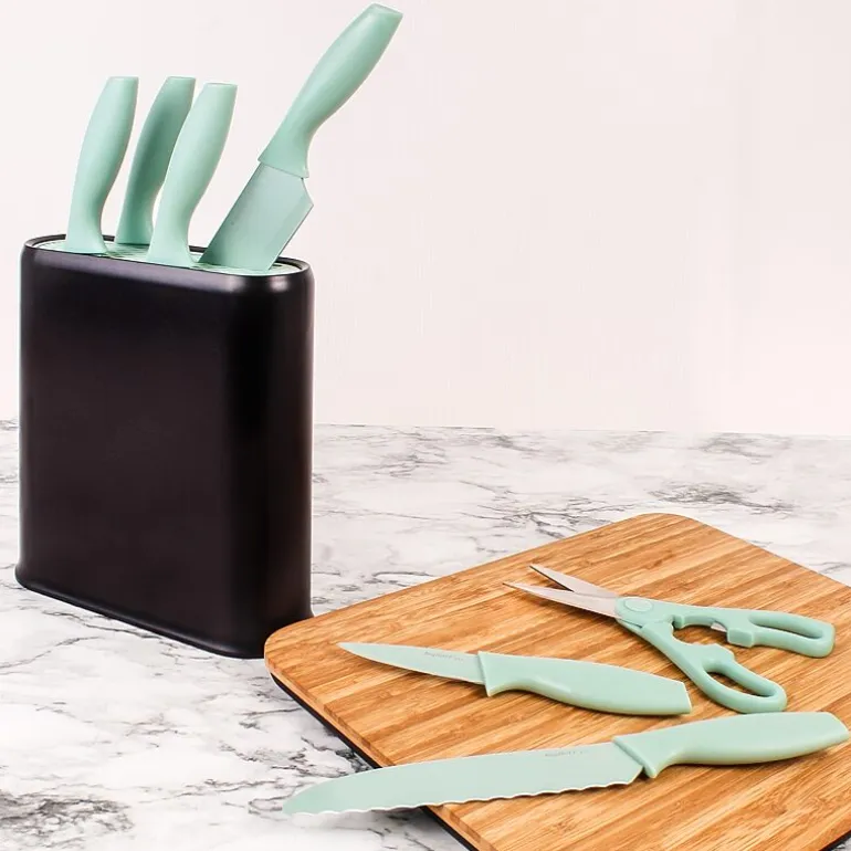 BergHOFF Leo Stainless Steel 8-pc. Universal Knife Block Set