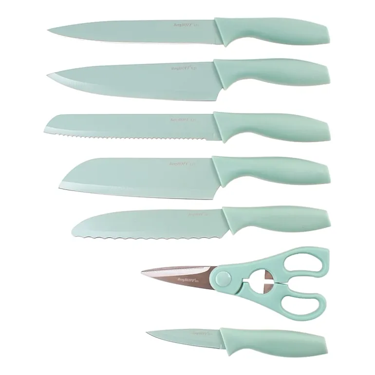 BergHOFF Leo Stainless Steel 8-pc. Universal Knife Block Set