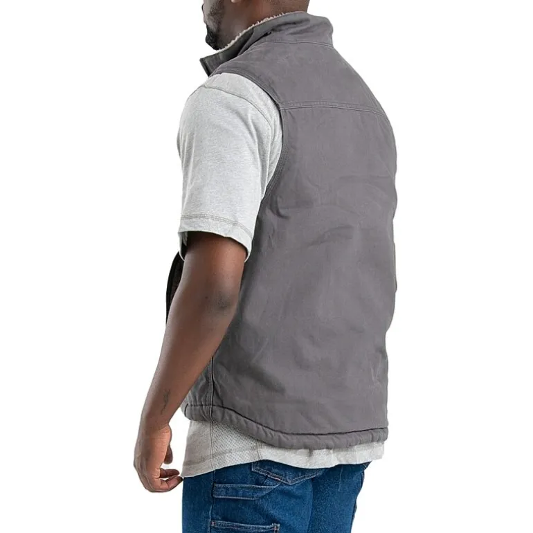 Berne Canyon Sherpa Lined Mens Fleece Lined Heavyweight Big and Tall Fleece Vest