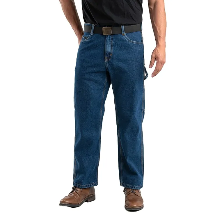 Berne Heritage Lined Dungaree Mens Regular Fit Straight Leg Carpenter Jean