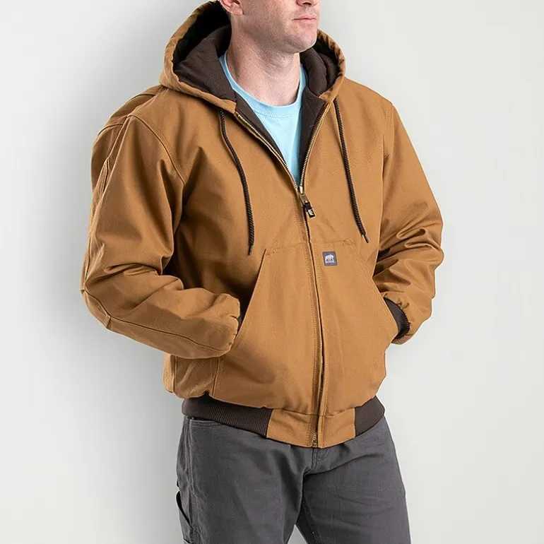 Berne Heritage Mens Hooded Heavyweight Big and Tall Work Jacket
