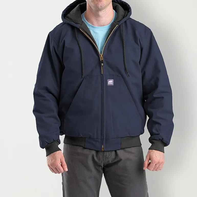 Berne Heritage Mens Hooded Heavyweight Big and Tall Work Jacket