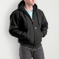 Berne Heritage Mens Hooded Heavyweight Big and Tall Work Jacket