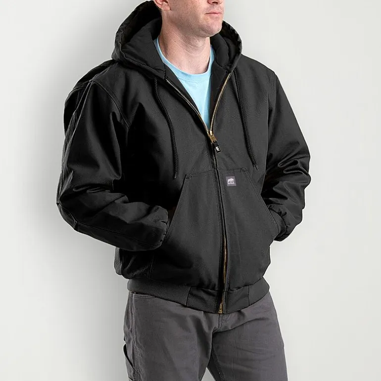 Berne Heritage Mens Hooded Heavyweight Big and Tall Work Jacket