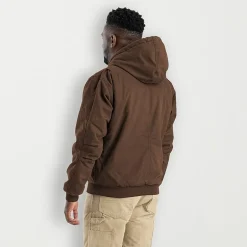 Berne Highland Washed Duck Mens Hooded Heavyweight Big and Tall Work Jacket