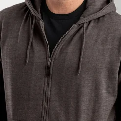 Berne Mens Long Sleeve Fleece Zipper Big and Tall Hoodie