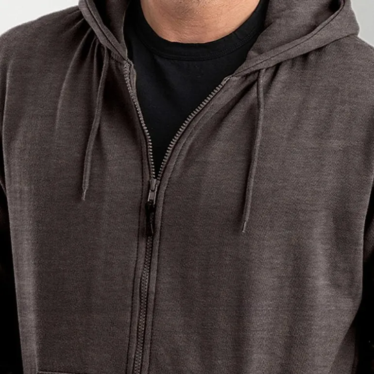 Berne Mens Long Sleeve Fleece Zipper Big and Tall Hoodie
