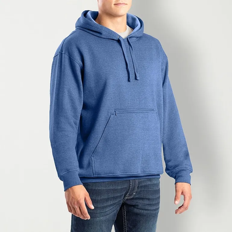 Berne Zippered Mens Long Sleeve Fleece Big and Tall Hoodie