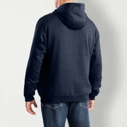 Berne Zippered Mens Long Sleeve Fleece Big and Tall Hoodie