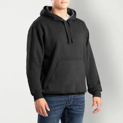 Berne Zippered Mens Long Sleeve Fleece Big and Tall Hoodie