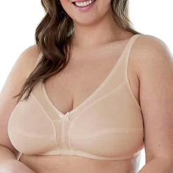 Bestform Comfortable Wireless Cotton Bra with Unlined Seamed Cups-5006825