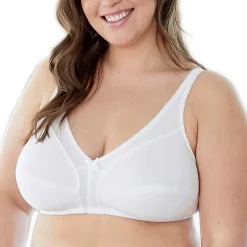 Bestform Comfortable Wireless Cotton Bra with Unlined Seamed Cups-5006825