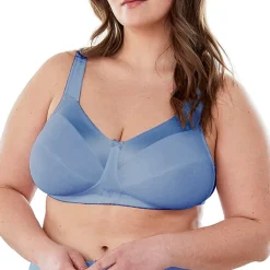 Bestform Satin Trim Wireless Cotton Bra with Unlined Cups-5006715