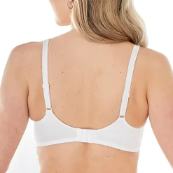 Bestform Satin Trim Wireless Cotton Bra with Unlined Cups-5006715