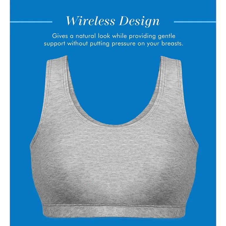 Bestform Tank Style Cotton Comfort Bra 3pk - 5009012PP