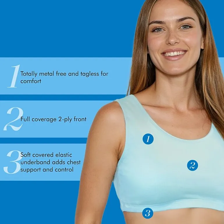 Bestform Tank Style Cotton Comfort Bra 3pk - 5009012PP