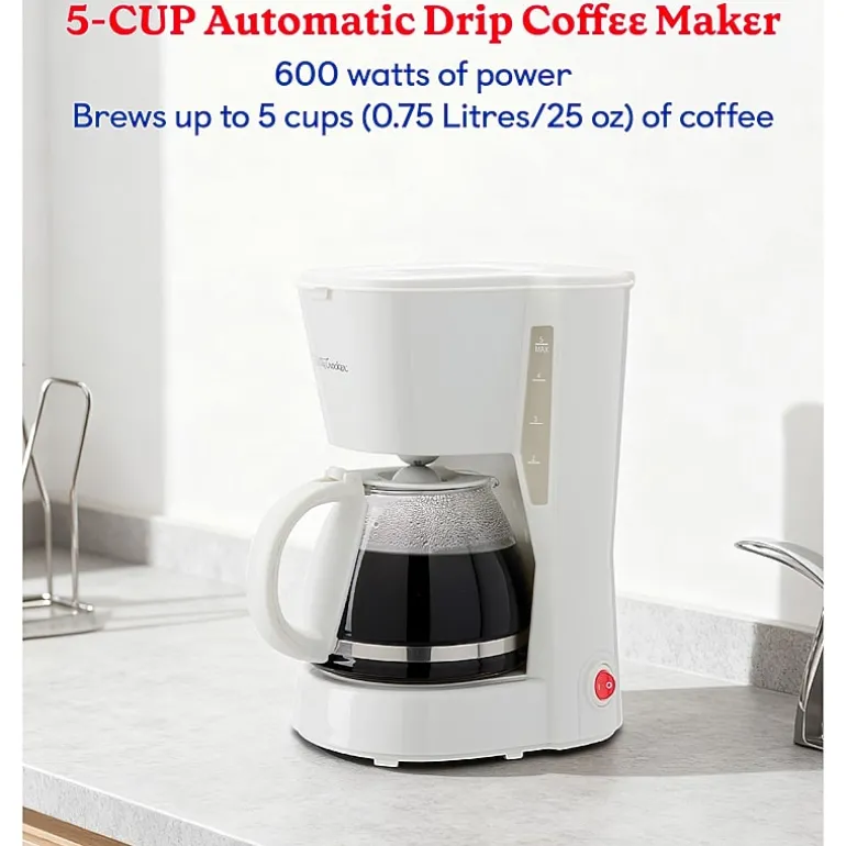 Betty Crocker White Drip Coffee Maker