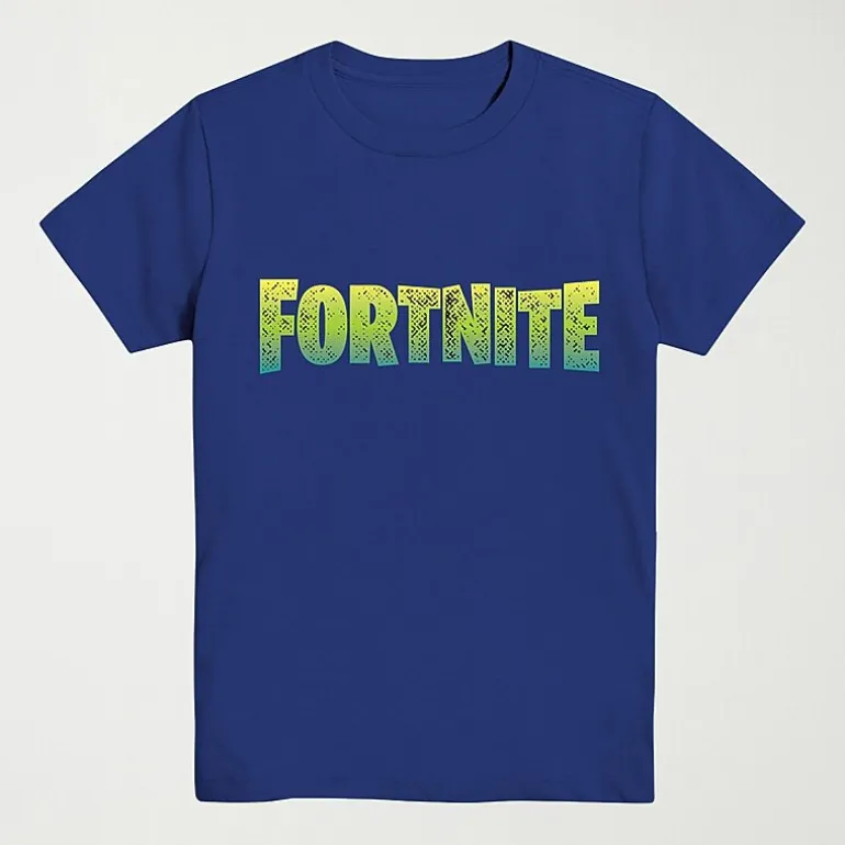 Big Kid Boys Crew Neck Short Sleeve Regular Fit Fortnite Graphic T-Shirt
