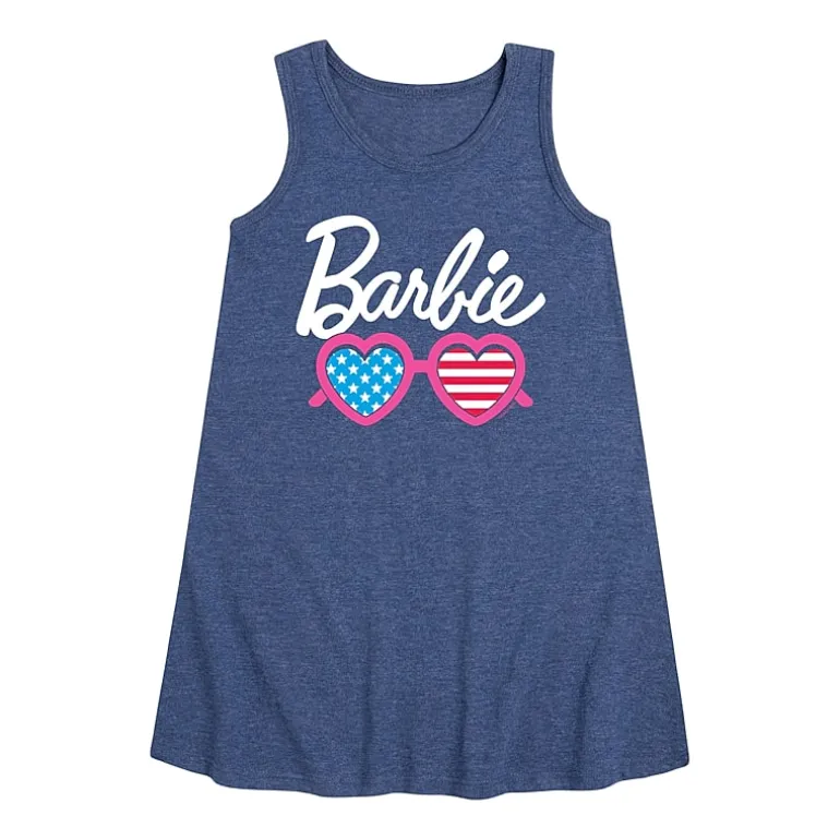 Big Kid Girls Sleeveless Barbie A-Line Dress