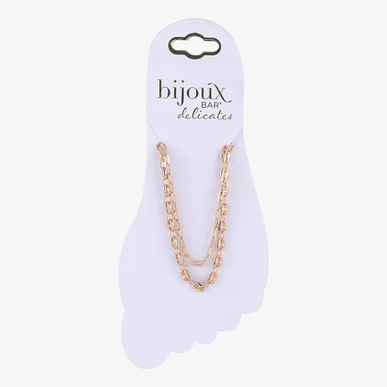 Bijoux Bar Delicates Womens 9 Inch Cable Ankle Bracelet