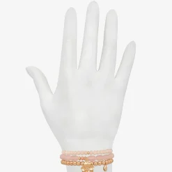 Bijoux Bar Delicates Womens 3-pc. Glass Beaded Bracelet Set