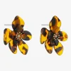 Bijoux Bar Glass 48mm Flower Stud Earrings