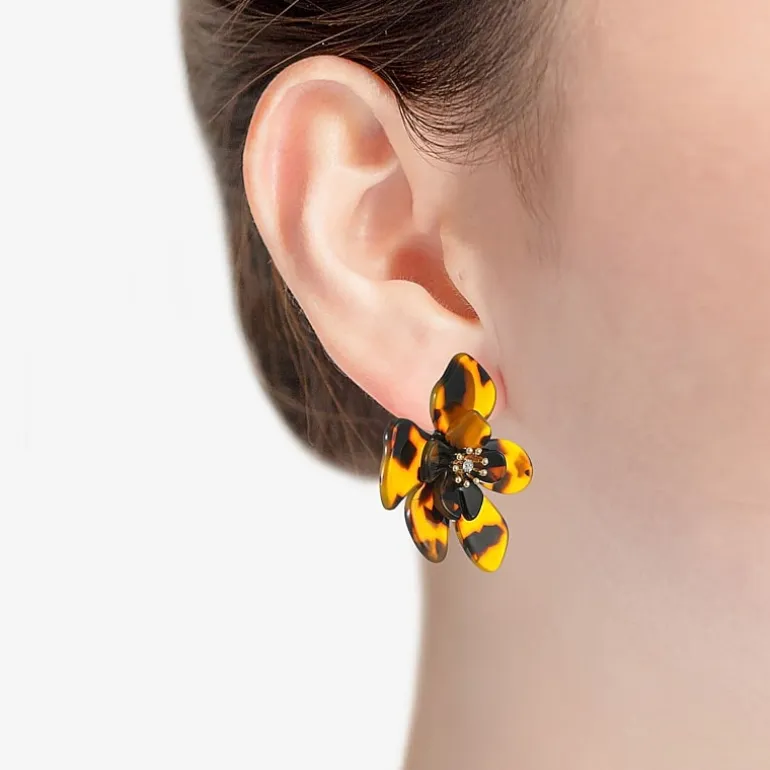 Bijoux Bar Glass 48mm Flower Stud Earrings
