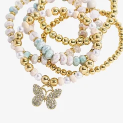 Bijoux Bar Gold Tone Womens 5-pc. Bracelet Set