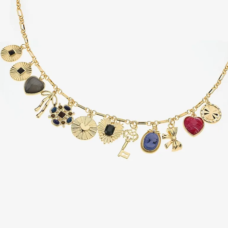 Bijoux Bar Womens 16 Inch Chain Necklace