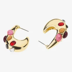 Bijoux Bar Womens 1 3/4 Inch Hoop Earrings